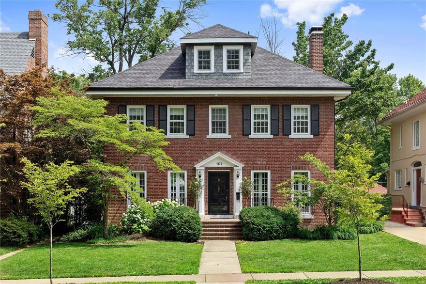 One of a kind treasure that incorporates European farmhouse charm in Clayton's most sought after location. A home equally appealing to an engineer and a poet. Cook while your family is steps away in the light-filled family room adjacent to the kitchen or while your guests enjoy a glass of wine at the kitchen counter. After dinner, retire to the sanctuary of the living room with direct access to the screened porch. Oh, the joys and confidences that will be shared in these rooms! The unique secrets of this home will reveal themselves over time -- the blossoming redbud outside the window of the master bath, the simple pleasure of breakfast on the screened porch, dining under the lights on the patio, the sun pouring into the studio space at cocktail hour. Walk among the pine trees on the Concordia Seminary grounds and stroll to the shops and restaurants in Demun. Wydown Middle School and Ralph M. Captain Elementary School are virtually a stone's throw away.