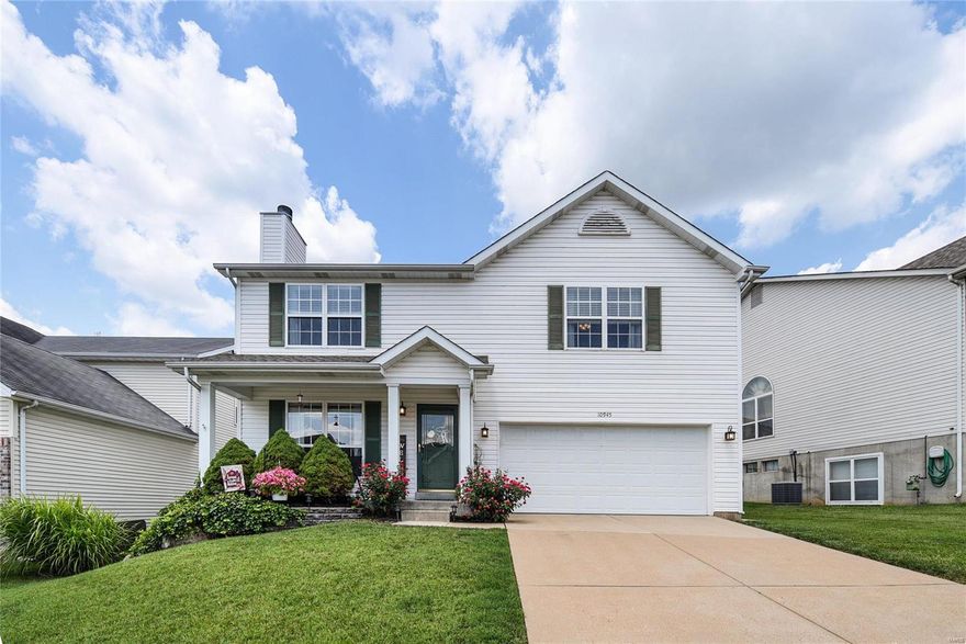 Nicely updated 2-story offering 3 Bed+loft, 2.5 Bath, 2 car garage, in Mehlville Schools, & close to parks! Features include 6-panel doors, 2"wht blinds, alarm syst, & more!*Open Living Rm w/cozy WB fireplace & newer lam flooring extending into the Dining Rm*The Breakfast Rm has a bay window with French doors to the patio & yard...set up the BBQ & entertain outdoors!*The Kitchen has been updated with granite, deep SS sink, & glass mosaic backsplash. Lots of prep & storage space which includes a walk-in pantry!*Upstairs is a large loft/Family Rm or you could add a wall to create a 4th bedroom*2nd level Laundry*Relaxing Owner's suite w/attached Bath updated with wood-look CT, comfort height dbl vanity w/granite top, soaking tub, sep shower with CT surround, & 10'x9" walk-in closet! Updated Hall Full Bath with CT floor, tub/shower combo, wht vanity w/granite top*Unfinished LL w/Room to grow! Rough-in available...finish the rest to your needs!*Quiet street. Convenient access to major hwys.