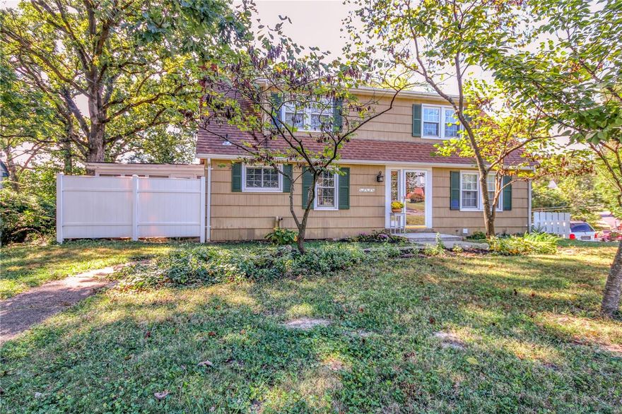 Wonderfully unique 1.5 story home is extremely impressive & truly one-of-a kind... 2,377 welcoming sq ft greets you at every turn! Spectacular total package, 5 bedrooms, 2 full baths, walk-out finished basement, attached garage, deep front yard, enchanting 20x14 3-season sunrm overlooking private park-like lot boasting mature trees, handsome retaining wall w/level yard, rear driveway w/abundant parking... delightful retreat in the County. Charming property in move-in ready condition w/architectural roof, thermal windows w/grids, stately front door, interior panel doors w/vintage glass knobs, striking main bath renovation. This home will delight & surprise you w/streams of gleaming natural light, striking wood floors, 2 fireplaces, fresh neutral paint, updated light fixtures/plumbing, electric panel '21, garage dr '19, double closets main flr master, amazing storage space. Cheery eat-in kitchen walks out to inviting deck/privacy fence. Distinctive property in top-rated Kirkwood Schools.