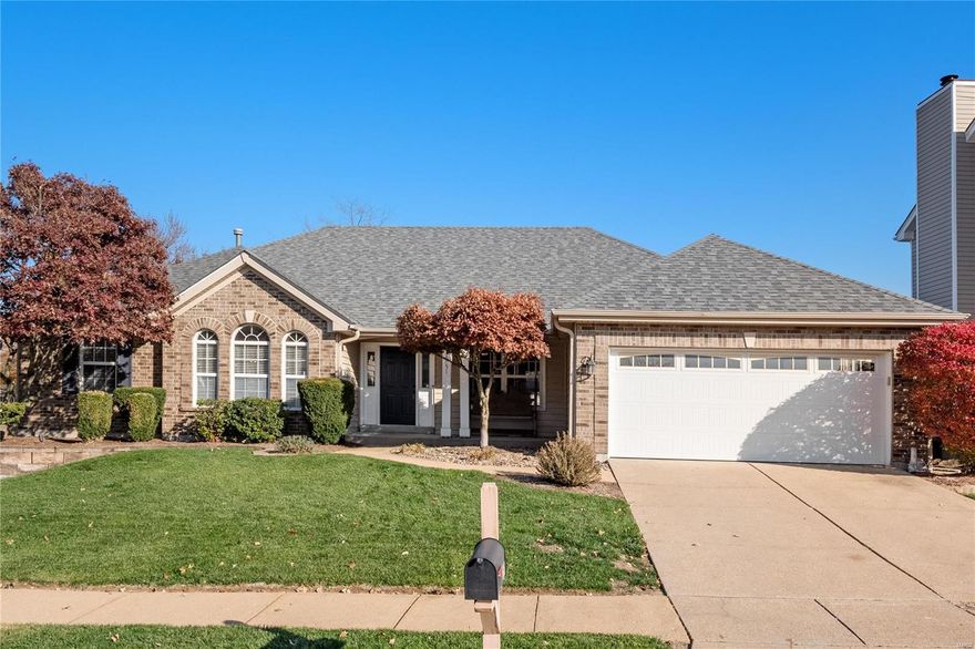 Welcome to this stunning ranch-style home with a fenced yard. As you step inside, you'll be greeted by the vaulted dining rm & a vaulted great rm with a cozy gas fireplace, creating an inviting atmosphere. The kitchen boasts Teak wood flooring, custom cabinets, granite countertops, a center island with a beautiful walnut countertop, a copper sink, stainless steel appliances, including a 6-burner gas cooktop, & an adjoining breakfast rm with built-in cabinets & access to the patio. The master bedrm provides a peaceful retreat with a walk-in closet & a full bath featuring double sinks, a soaking tub, & a custom walk-in shower. 2 addtl bedrms, a full bath complete the ML. The finished LL is a versatile space, offering a rec rm & a game room, as well as a full bath. Located just feet from the Wildwood trailhead offering access to miles of trails & the subdivision pool & sports courts provide opportunities for recreation & leisure. Don't miss out on this fantastic opportunity!
