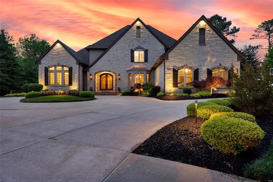 Stunning 1.5 story custom build in the exclusive Estates at Wildhorse Canyon defines high end living. Circle drive leads to a grand foyer, flanked by a richly appointed study with barrel ceiling entry and elegant formal dining. Soaring ceilings, custom built-ins and hand painted finishes elevate the home’s refined style. Great room impresses with a window wall showcasing serene views, fireplace and wet bar. Epicurean kitchen boasts stone counters, custom cabinetry, butlers and walk-in pantries and flows seamlessly into the hearth and breakfast rooms. Primary suite is a true retreat: coffered ceiling, WI closets, luxurious spa bath. Upstairs, find three generous ensuite bedrooms and bonus loft. Lower level holds a media room, designer bar, family room w/ fireplace, rec. space, bedroom, 1.5 baths and a second laundry. Outside, enjoy the sparkling pool and expansive patio nestled on a 1+ acre, culdesac lot in a gated enclave + 4 car garage - every detail designed for comfort and luxury.