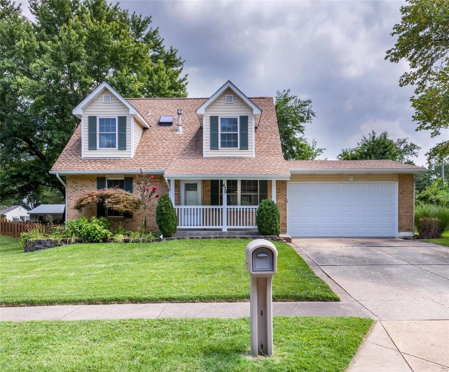 Welcome to this impeccable well maintained home on a quiet cul-de-sac street in Florissant! This freshly painted 3 bedroom and 3 full bath cap cod style home offers lots of updates. The primary bedroom is on the main floor which features new baseboards and carpet. The primary bathroom suite has a new walk in shower, new vanity, new toilet, new floor and large walk in closet. The kitchen features many updates such as cabinet and drawer upgrades, granite counter tops, new sink and faucet, can lights installed, new microwave and electric range. Both upstairs bedrooms have new carpet and new ceiling fans installed. Upstairs bathroom has new floor, new toilet, and new vanity. The basement offers some extra living space with a full bathroom, recreation room and office area. Be sure  not to miss out on this wonderful home!
