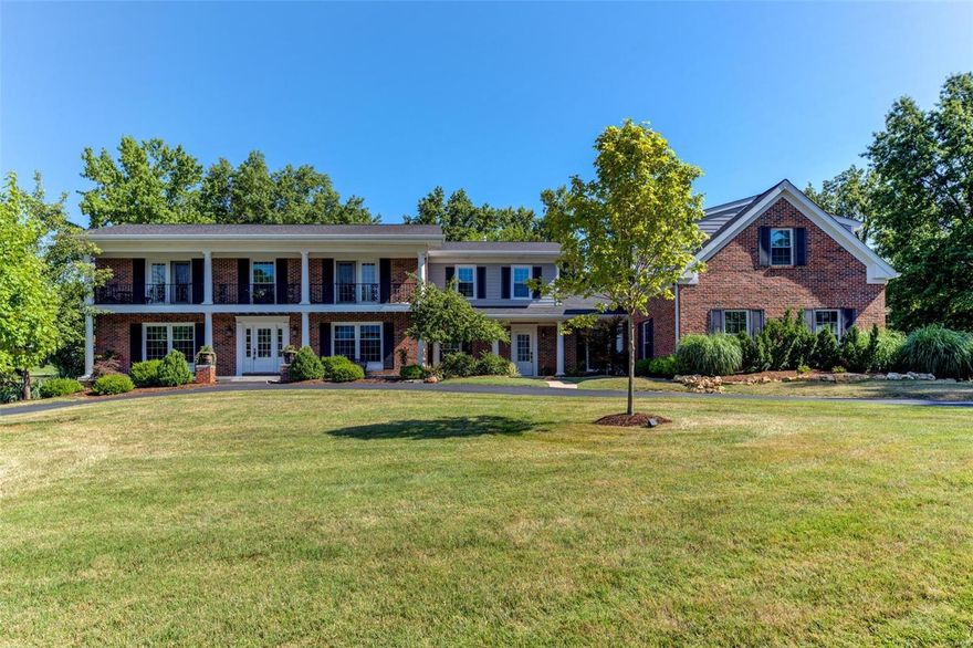 Classic-styled brick 1.5 Sty with over 6400 sq ft of living space enhanced by distinctive design elements & extensive updates throughout. Impressive 2-sty foyer opens to formal living room, private study, dining room with built-in breakfront & family room with floor-to-ceiling brick fireplace flanked by built-in bookcases. Designer kitchen with white cabinetry, granite countertops, premium appliances, 9’ center island & wet bar adjoins light-filled great room & paneled sunroom highlighted by stacked stone fireplace. A spacious guest suite with private entrance completes the main floor living quarters. Oak staircase accesses master bedroom suite with marble bath with freestanding tub & sitting room plus 3 additional bedrooms, 2 with ensuite baths, hall full bath, loft sitting area & 2nd laundry. Rear staircase leads to vaulted bonus room. Lower Level includes recreation room, game room, 2nd kitchen, office & full bath. Situated on 1+ ac grounds with patio, hot tub, pool & 4-car garage.