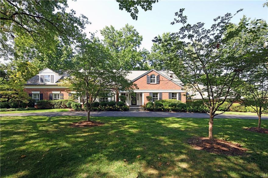 Great New Price & Fresh New Look for Spring! Brand New Beautifully Refinished Hardwood Flrs throughout main flr living space & stairs! New Paint! Uncompromising quality & fresh décor welcome you upon entering this stunning 1.5 story in the heart of Ladue. This home boasts over 5500 sq ft of magnificent family living & splendid entertaining spaces. Crisp, updated Chef’s kitchen w lrg granite island & breakfast rm opens to breathtaking vaulted screened porch overlooking lush gardens & patio. Adjacent is the family room w frpl, newly painted white built-in cabinetry, wet bar & doors leading to patio & screened porch. Butler's pantry services light-filled spacious dining rm. A lavish 1st flr master suite with luxury updated bath and dressing room, + an office or extra bedroom. 2-story entry foyer w dramatic curved staircase leads to remarkable 2nd floor w 3 bdrms & an incredible bonus rm. 2 full baths up! 3 car rear entry garage. Huge unfinished lower level. Additional Rooms: Sun Room