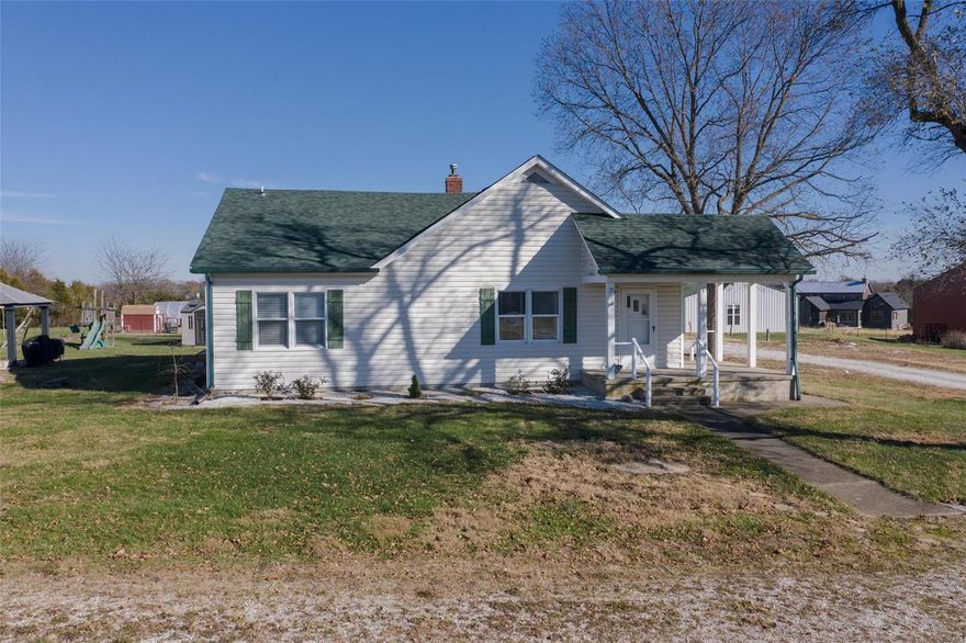 Welcome Home to country living, yet so close to amenities. This 2 bed, 1 1/2 bath offers many updates and space for the car enthusiast. Recently added is office area off the main floor laundry. this was originally bedroom 3. (wall could be easily removed)
Plumbing pipes are available behind the wall in office for additional bath to be installed if wanted.
New paint , new roof (Oct 2021) new furnace (2020). Original hardwood floors have been redone. Remodeled bedroom walks out to deck and gazebo. Outdoor you have over 3 peaceful acres with TWO outbuildings.. 32X50 and 30X40 with concrete floors and electric. shelving and storage room. Complete with greenhouse, car lift and compressor in large outbuilding, along with a producing Pecan tree.
 LOTS of Potential here