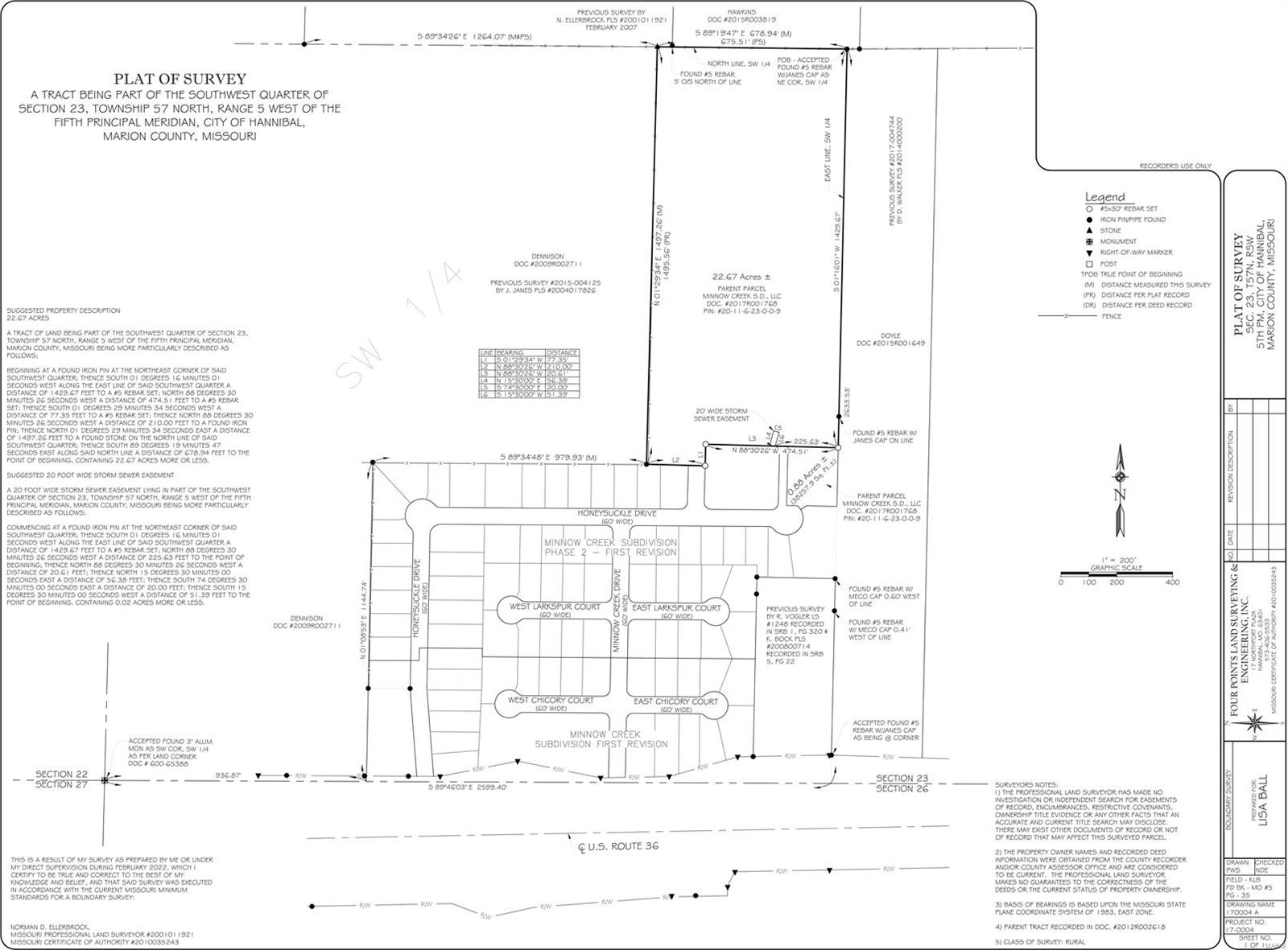 Minnow Creek Subdivision - Farm