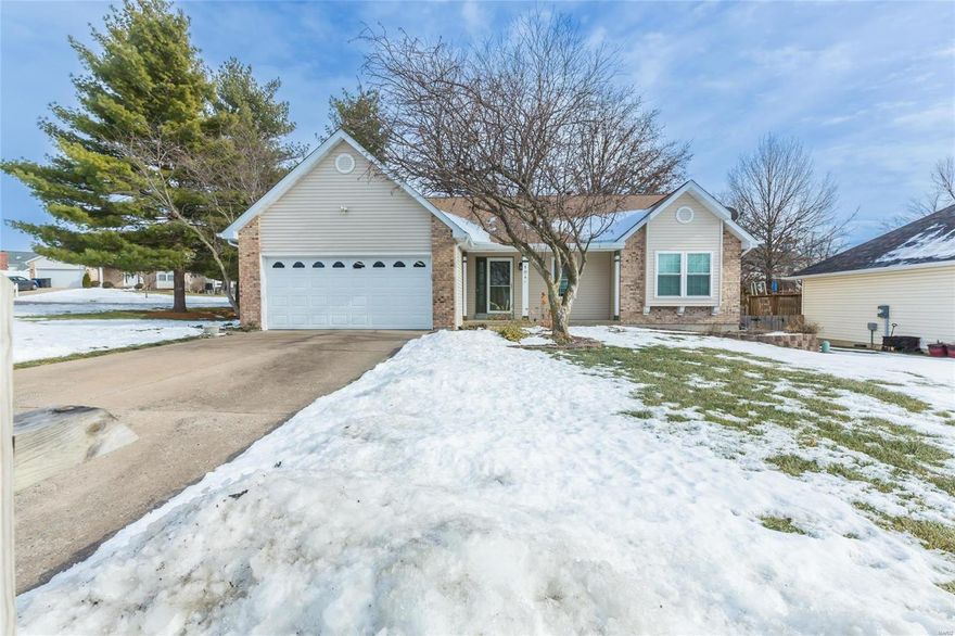 NEW ROOF, GUTTERS, DOWNSPOUTS & PARTIAL SIDING '24, NEW HVAC '23 Notable Updates from '18-22' include: ALL NEW WINDOWS, NEW DECK, LVP Flooring in Lower Level, KITCHEN REMODEL, HALL & PRIMARY BATHS UPDATED, SKYLIGHTS AND MORE! Immaculate Ranch Boasting 3 Bedrooms, 2 Full Baths, The Updated Kitchen Is Fitted With All Stainless Steel Appliances,  Tiled Backsplash, Granite Countertops, Center Island, Bonus Breakfast Room w/ Bay Windows. Vaulted Ceiling Great Room, w/ Wood Burning Fireplace. All Bedrooms On The Main Level - One features a Window Seat! The Spacious Primary Bedroom Includes A Walk-In Closet and Full Bath (separate Tub & Shower, Adult Height Vanity & more).  The Partially Finished Lower Level boasts a Recreation Room- Fit For A Multitude Of Purposes- Along With A Bar Area, Office or 4th Bedroom, And Two Storage Spaces! This Gorgeous Corner Lot Property Has More To Offer Outside, With A Fenced In Backyard, Attached 2 Car Garage, And Back Deck Perfect For Entertaining!