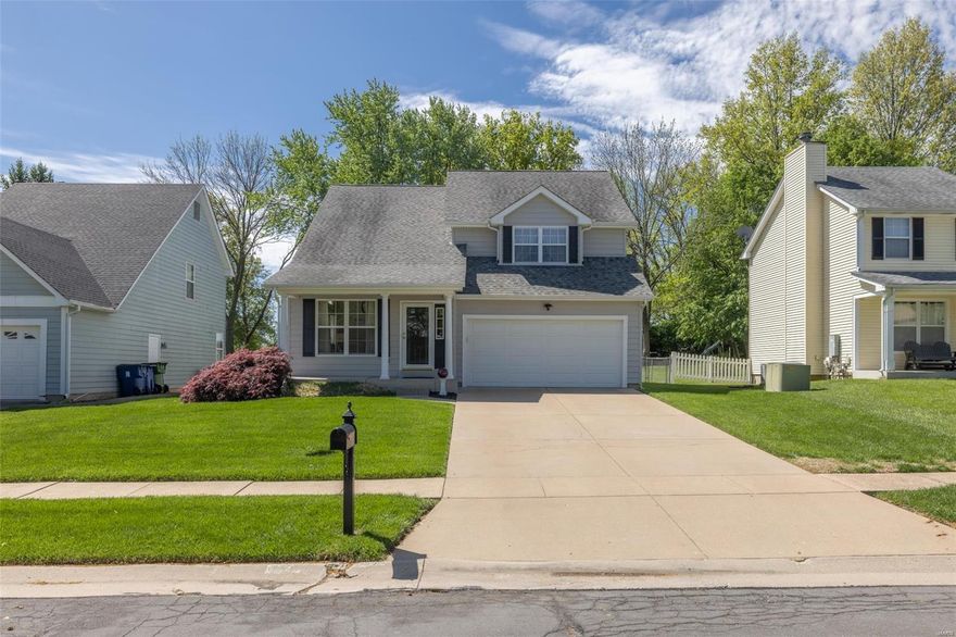 Step into your tranquil retreat on a serene dead-end street in St. Ann, MO. This two-story gem boasts three bedrooms, two and a half bathrooms, and a wealth of features for comfort, convenience, and charm. The home's excellent condition speaks to meticulous care, promising a move-in ready experience. Natural light floods the interior, highlighting the recently updated kitchen and flooring. With sleek quartz countertops and stainless steel appliances, the kitchen is a haven for culinary delights. The eat-in kitchen offers a spacious dining area, perfect for family meals or entertaining. Relax in the living room, bathed in sunlight and featuring vaulted ceilings. With a fenced backyard, private patio, and level lot, outdoor living is a breeze. Conveniently close to schools, parks, and amenities, this residence offers both serenity and convenience. Don't miss out on this well-maintained gem!