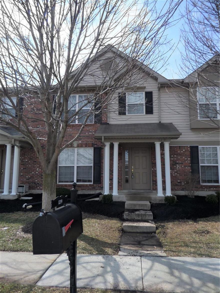 THREE BEDROOM, 2.5 BATH updated and freshly painted townhome in the Lake St. Louis!  Great neighborhood with Zachary's all-inclusive playground directly across the street, as well as a covered pavilion, lake, and walking trail.  New laminate wood flooring in main level, with gorgeous custom cabinetry, granite countertops, and stainless steel appliances in the kitchen.  Updated light fixtures, main floor laundry, a half bath and a one car garage round out the first floor.  Upstairs are three bedrooms with a full master bath and a full bath in hallway.  Very near shopping and HWY 364 and 40.  Application fee is $40 per adult.  Looking for a credit score of 640 or higher with verifiable income and good rental history.  One time $25 admin fee due at lease signing. Security deposit $1325.   NO SMOKING, NO PETS.