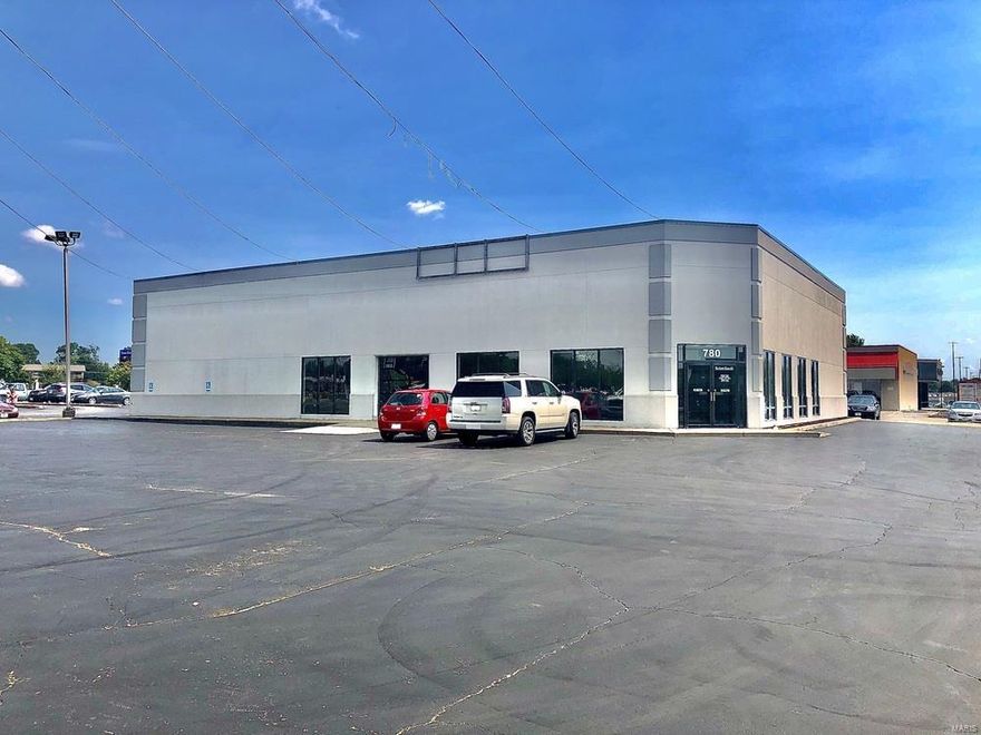 Free-standing retail building in prime central Farmington location.  7,550 SF first floor with showroom area and office space, with 1,900 SF loft area and partial basement.  Large glass windows and glass overhead door.  High traffic and visibility location with off-street parking lot and tall, lighted pole signage. Location: City, High Traffic, Retail Center