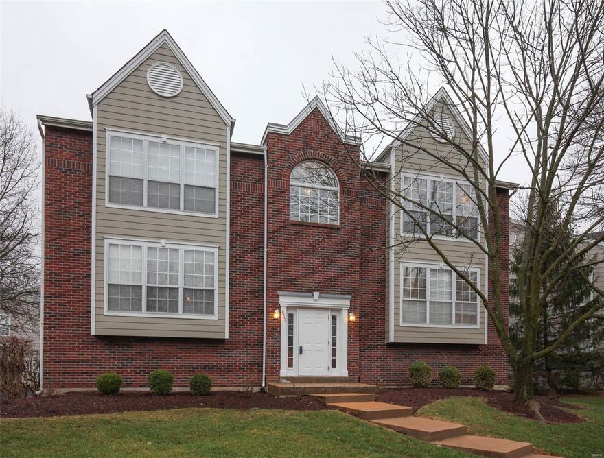 Gorgeous condo in Ballwin featuring vaulted ceilings, open floor plan and lots of light. This spacious 2 bedroom, 2 bath unit boasts a beautiful master suite with double sinks and deck for late night stargazing or a nice cup of coffee in the morning.  Updated flooring, lighting and paint colors make this space sleek and chic. In-unit laundry + extra storage space. Condo fee includes water, sewer, trash, snow removal and all lawn and landscaping. Close to shopping, dining and several major highways. Enjoy a low-maintenance lifestyle with an affordable price tag! Location: Other