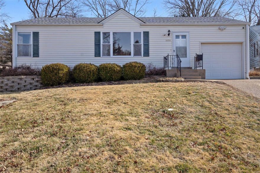 Wonderful 3 bedroom ranch home in Webster Groves school district! Gorgeous hardwood floors throughout most of the main level. Ample cabinet space in the kitchen. The living room/dining room is bright and spacious.  The lower level is dry and offers a great space to finish off for extra living space, it would make a great family room! Seller is willing to leave washer and dryer if buyer would like. The backyard is fenced and has a nice large storage shed that has electricity to it. Hot tub by patio stays with home! What a great place to relax! One car attached garage, no need to go out in rain and snow to get into your car! The roof is only 2 years old, and HVAC is also newer. This home is conveniently located for easy access to highways, shopping, and schools.  you won't want to miss this one!