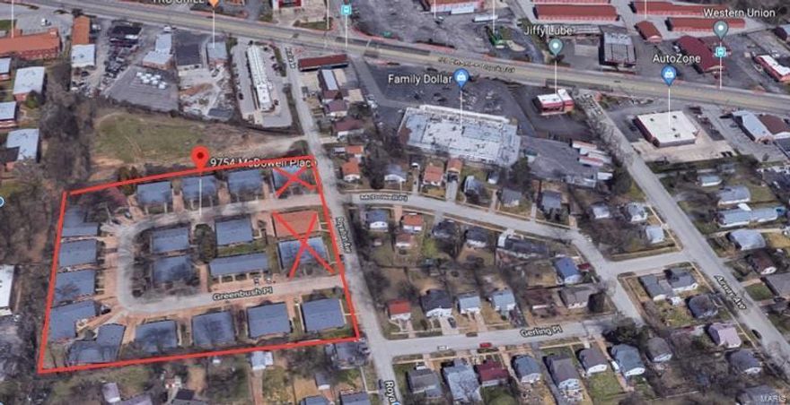 Well maintained 61 unit, 16 building complex; newer roofs, windows, doors, and appliances. Brick one story buildings without basements. Plenty of Parking (1 to 3 spaces per unit) throughout. Walking distance to shopping and public transportation. Easy access to highways and airport.