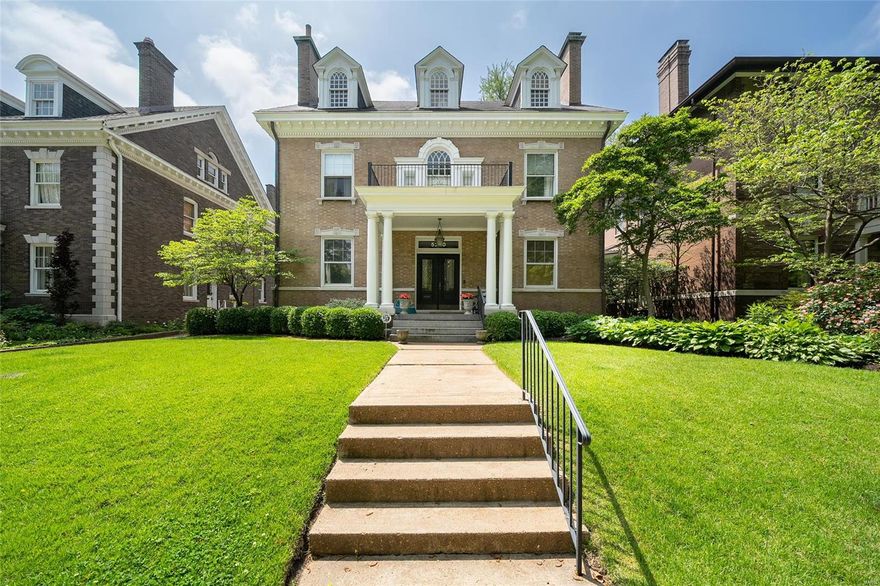 A stone's throw from Forest Park, Westminster Place is where you will find a strong sense of community amongst architecturally significant homes. Upon entering, character and elegance are found at every turn. Generous rooms with substantial moldings create warm spaces for people to gather, including a dining room that can seat 20. The kitchen features high-end appliances, abundant cabinetry, and a butler's pantry. The 2nd floor offers a primary suite and outstanding walk-in closet not found in homes this age. Three additional bedrooms & two baths round out this floor. Two huge rooms on the third floor currently function as a family room and office. A 5th bedroom and full bath create a private guest area. The piece de resistance is the Italian tile terrace with a pizza oven and built-in grill, looking out to the fantastic pool setting. You won't believe your eyes when you see the 3-car garage with carriage house and full bath - perfect as an in-law suite or home office. Additional Rooms: Mud Room, Wine Cellar