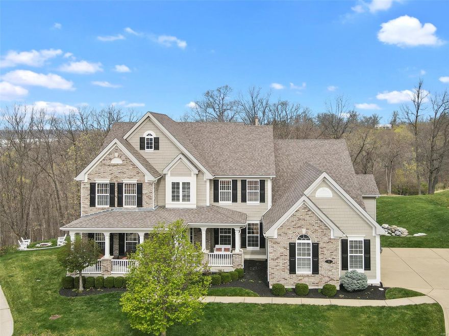 Stunning 1.5 story Jones Company home built on premium lot, over an acre backing to 5th hole of Tapawingo Golf Course. Incredible curb appeal w/ brick front & inviting front porch. When built this 6,200 sq/ft home had almost every bell & whistle offered. Wood entry flanked by spacious dining rm & office w/ new office doors leads to expansive MF master w/ his/her custom California closets, luxurious MB w/ jetted tub, WI Shower & dual sinks. Elegant 2 story great rm w/ fireplace & open loft above w/ 2 loft areas! Hearth rm w/ bookcases open to newly renovated gourmet kitchen w/ granite counters, new large island, new Wolff stove & backdraft. New barn door leads to prof. finished w/o LL w/ a bar, wine cellar, 5th bdrm, full bath & theater area. Upstairs you’ll find 2 large bdrms w/ J & J bath, 3rd bdrm w/ an en suite bthrm. All new lighting, Refinished Hardwood Flooring, all new trim t/o & around great rm windows, New Patio & patio wall & landscaping, fire pit, Garage drywalled/painted!