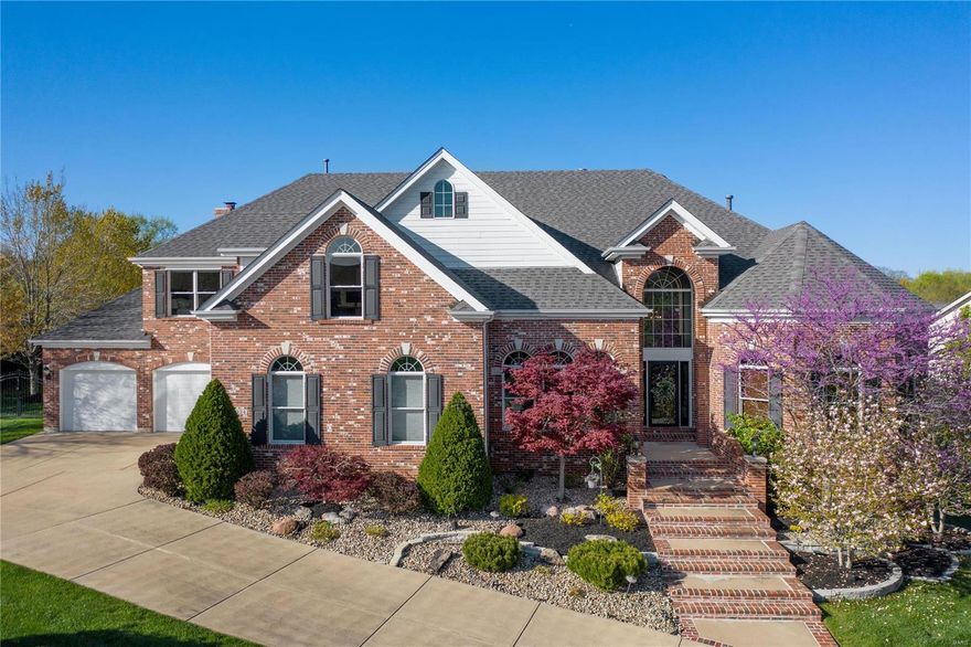 Natural light soars in this customized home offering an amazing, versatile yet connected floor plan!  The main level primary bedroom suite, the 2nd floor en suite in addition to the 3 other 2nd floor bedrooms, loft and office/bonus space add to the timeless versatility of this neutral and inviting interior!!  Gorgeous kitchen leads to hearth room with impressive stone fireplace and views of pristine backyard and outdoor spaces.  Professionally finished walk-out lower level with a FULL kitchen, theatre room, guest bedroom, and multiple gathering spots add to the list!  The exterior offers a lower level patio, professionally landscaped and fenced lot, upper deck, fire pit space, and a basketball area!! Zoned systems, 4 car garage, inground sprinkler system, plenty of parking in 4 garage spots connected by a circular drive...All this and minutes from multiple conveniences!