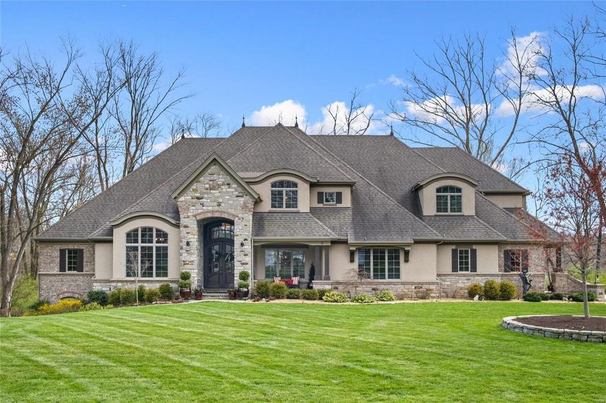 Open House Saturday, 4/23 from 12-2pm. Newer construction on 1+ acre in Ladue Schools with loads of improvements since Sellers purchased. Open kitchen to hearth room, main floor master plus another ensuite bedroom on main. Family room, 2nd laundry and 3 bedroom suites on upper. Lots of finish in LL with full kitchen, bar, family room, wine/whiskey room, fitness room with full bath and steam shower. Fitness room could be converted to a bdrm suite if needed. Fabulous outdoor covered family room with beamed ceiling & wood-burning fireplace. Loads of space to add a pool. So much to love about this home. Additional Rooms: Mud Room, Wine Cellar