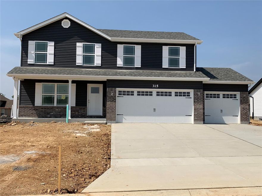 BRAND NEW home with every option you could imagine! They include vaulted ceilings, rounded “bullnose” corners, granite or quartz countertops, stainless steel appliances, 42" cabinets with "cushion close", custom neutral-colored paint job throughout, LVT flooring throughout most of the home, framed windows, taller baseboards, adult-sized cabinets in bathrooms with marble countertops, walk-in closets, upgraded carriage garage doors with openers, full bath rough-in, panel doors (many varieties), and upgraded water/light fixtures throughout the house! MAIN FLOOR laundry (in most models)! Fully sodded yard (front/sides/back). *Pictures are of previously built homes. Buyer to verify school districts*