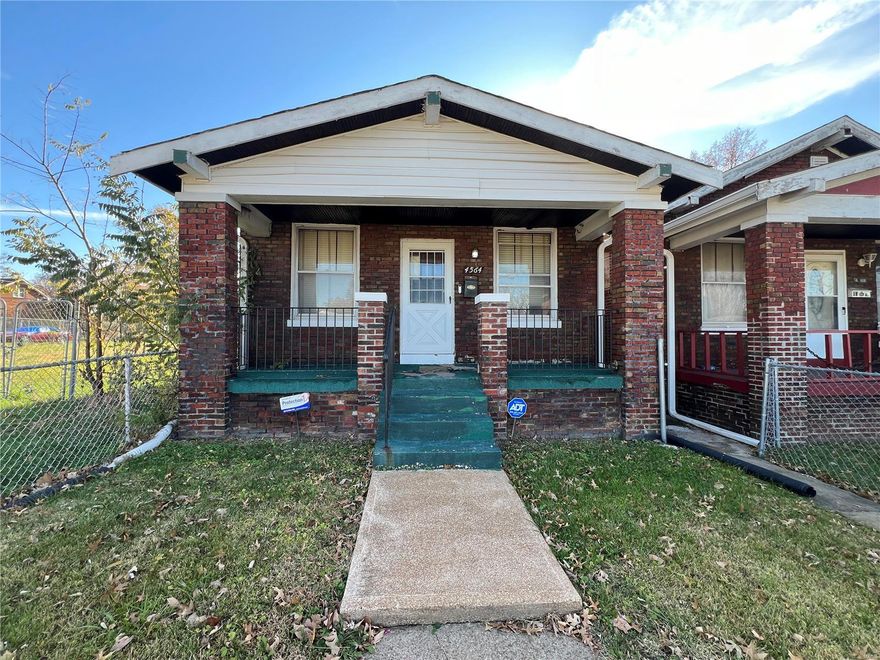 Welcome to this cozy brick house brimming with promise! Nestled on a generous plot of land, this property offers a fantastic opportunity for those seeking a project or an investment.

Key Features:
2 Bedrooms, 
1 Bathroom, 
Includes an extra lot for expansion or outdoor enjoyment, 
Sturdy brick construction, 
Full unfinished basement with endless possibilities

Step inside to discover a world of potential! The main level features two bedrooms, providing comfortable living space, while the bathroom offers convenience and functionality.

One of the standout features of this property is the extra lot included, offering space for creative expansion, a lush garden, or whatever your imagination desires. The solid brick construction ensures durability and timeless appeal.

Downstairs, the full unfinished basement presents a blank canvas, perfect for customization to suit your needs—whether it's additional living space, a recreational area, or ample storage.