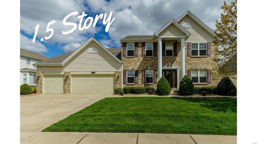 1.5 STORY HOME. Has all the high demand features. Main floor master, 2 story living room, main floor 1/2 bath, en suite in 2nd bedroom. Jack n Jill in 3rd & 4th bedrooms. Laundry Room with drop zone and door to backyard. Inground sprinklers. 3 car garage, tons of closets, stainless steel appliances, granite countertops and 9 ft ceilings with arched doorways. Large kitchen has 42 inch cabinetry, full accent wall of cabinetry spans eating area with glass in upper level cabinets offers an entertainers dream amount of counterspace. Center island with 4 person overhang for breakfast bar. Upper level loft is quite large and can be recreational space, office or perfect place for online studies. Love to Entertain?  Finished basement has a full kitchen! An egress windows, full bath, recreational room & flex room. The party continues outside with a fenced in yard that backs to open ground, extensive poured patio and separate firepit area. Home will be in the New North Point HS this fall.