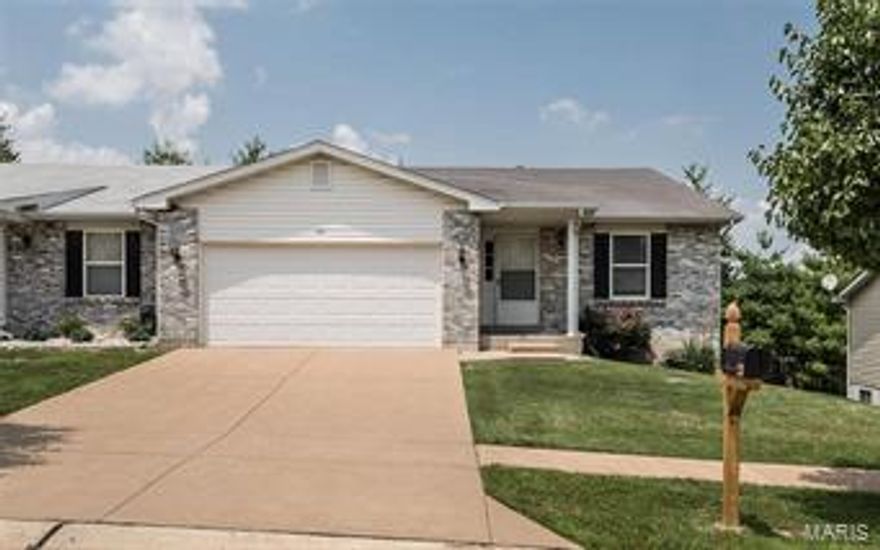 MOTIVATED SELLER! Awesome 3 Bedroom, 3 Full Bath Ranch Villa with 2 Car Garage!  Great Location near the Arnold RecPlex and Hwy 141. This One Owner Home features a New Roof (2018), Freshly Painted throughout! Great Room with Vaulted Ceiling and New Ceiling Fan, Large Kitchen has lots of cabinet space and Breakfast Room area. Deck off of Breakfast Room. Separate Dining Room area off Breakfast Room and Great Room.  2 Bedrooms and 2 full baths on main floor!  White 6 Panel Doors! Main Floor Laundry! Finished Walk-out Lower Level features 3rd Bedroom and 3rd Full Bathroom and additional living space.  Large patio at walk out basement. Unfinished side for plenty of storage too!  Lawncare is taken care of by Association! Close to Shopping and Highways!  Hurry to see this wonderful home!