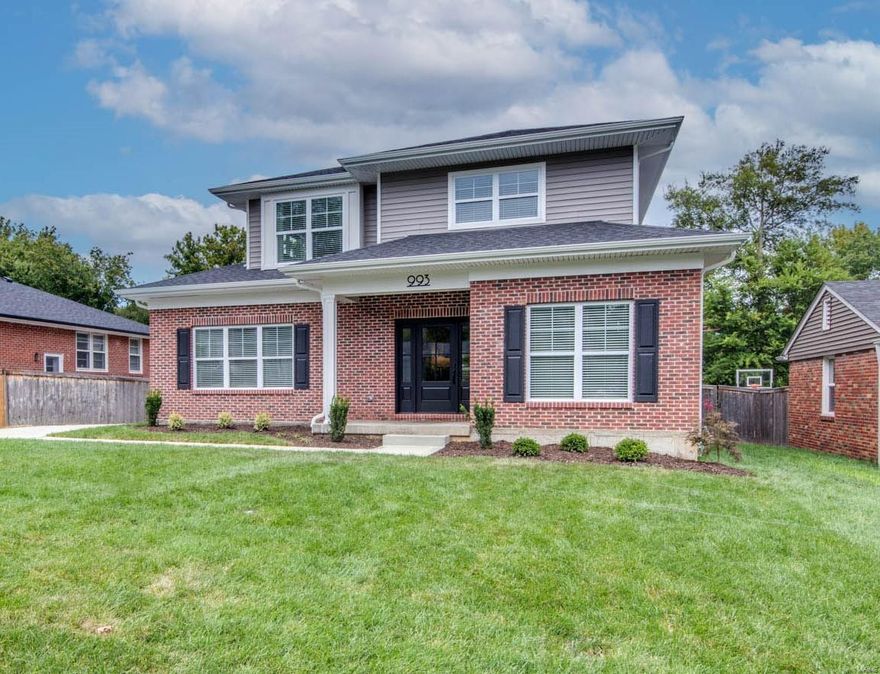 Discover modern elegance in this move-in ready New Construction home! The main floor primary suite features a grand size bedrm w/beamed ceiling, spa-like bath w/soaking tub & custom walk-in closet. The main floor features 9 & 10+ ft ceilings, 8ft doors, white oak flooring & custom trim detail. The office/library is bathed in natural light & offers flexible, bonus living space on the main level. The family rm, dining & kitchen areas are seamlessly connected, offering the perfect floor plan for entertaining family & friends! Meal prep is a breeze in this kitchen w/large island, walk-in pantry, tons of cabinets, quartz counters & thoughtful layout. The mainfloor laundry rm is “icing on the cake!” Upstairs features 3 bedrms & 2 baths w/great closet space. Looking for something special…the lower level offers extra tall ceilings, a 5th bedrm/office, full bath & media/flex space. Enjoy the perfect blend of modern design and peaceful living in this tranquil neighborhood. Call for private tour.