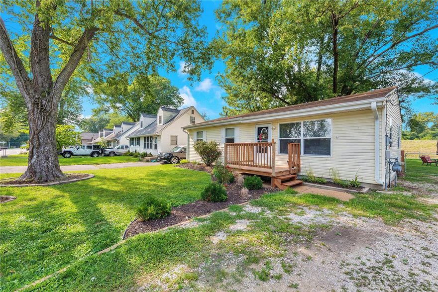 MOVE-IN READY AND UPDATED ranch in great location in Valley Park. Come on in and see for yourself. Newer Carpet, Popular Paint Colors thru out, Updated Bath, Ceiling Fans, Gas Stove, Kitchen Pantry, Good Size Laundry Room, Architectural Roof and Much, Much MORE!! This 3 bedroom, 1 bath home has a really, nice, large level yard that is fenced in and has not 1 but 2 utility sheds that stay with the home. Sit on your back deck and enjoy your spacious yard. Home is located within the new levee which protects this section of Valley Park from flooding..  Please go to fema.gov. for more information. This home is conveniently located near 141 and Hwy, 44.  Close to shops and restaurants. This home has some great touches and is a must see.