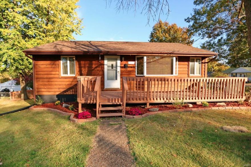 Beautiful ranch home has tons updates. Gleaming hardwood floors in the spacious living room. Updated eat-in kitchen has 42 inch cabinets, gas stove and open staircase to lower level. Updated bathroom has pedestal sink, tiled tub surround and ceramic flooring. 2 bedrooms with hardwood floors complete the main level. Finished lower level has large family room, office and rec room. Fenced back yard has huge deck for entertaining and shed for storage. Home is within walking distance to Buder Elementary and Jacob Park. Less than a mile to Tiemeyer Park. MUST SEE!