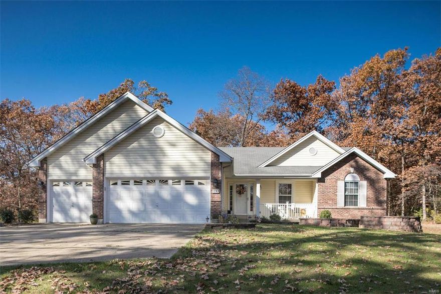 IF YOU HAVE BEEN SEARCHING FOR THE ELUSIVE VAULTED RANCH STYLE HOME ON A 3 ACRE LOT,YOUR SEARCH IS OVER! This well maintained home sits on a  private,level lot in a beautiful subdivision and offers a MFLR MBR suite & laundry,a fin LL,TWO fireplaces and many updates.The vaulted kit features 42" cabinets w/crown mold, granite countertops(2015),center island, pantry,dishwasher,oven,microwave. cooktop(2014-2015) and brushed aluminum backsplash(2017) The laundry offers a stunning soapstone laundry sink,cabinetry and granite countertop.The Bkfst rm & MBR give stunning views of back yard through 4 window bay and access to the deck for evenings dining outdoors. MSTR bath features whirlpool tub,sep shwr,and dbl bowl vanity.The fin LL offers so much extra living space: BR, FR w/fireplace, arts & crafts rm, and FULL SIZE WINDOWS that could be converted to walkout, if desired.Carpet(2017)heat pump/furnace/A/C(2016),THREE car over sized garage that is dry walled & painted!New roof prior to closing.