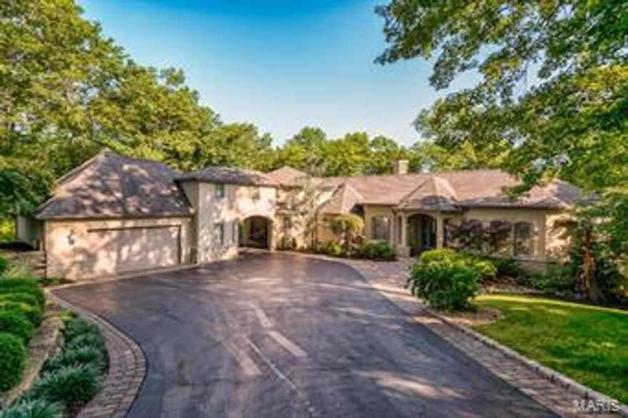 This rambling Country French home with portico and stone facade is an architect's delight. Unique in every way! You'll know you've found your own piece of paradise; this is a must see. Lush natural landscaping embracing the serene private grounds nestled in the heart of Sunset Hills offers great convenience. This special home is the builder's private residence. Home is 14 yrs. old, rich in every detail, superb quality throughout, walls of windows, 8 ft. doors, Brazilian cherry floors, stunning master bath, the features go on and on. Screened porch, full finished LL for entertaining opens to the extraordinary secluded pool area featuring the saltwater infinity pool all enhanced w/waterfall. Large deck areas perfect for your relaxing and enjoyment, with pool bar, and bath w/shower, plus patio fireplace. Tremendous garage space offers 4+ oversized in every way. Be sure to see the "tree house" tucked in corner of yard, could be your "Kids" own retreat.