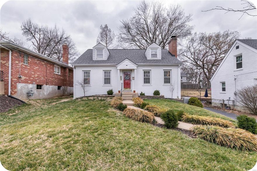 Welcome home :)   Get ready to fall in love because the charming 1.5 story has everything you are looking for. Located in sought after Webster Groves School District you are super close to several parks , walking/biking trails, and all of the tasty restaurants the Old Webster has to offer.  You will notice this house just "lives well"  as you enter into the living room that flows easily into the dining room and kitchen with a beautiful view of the mostly private back yard and patio. A remodeled full bath (check out that restored original floor!) and two main floor bedrooms round out the first level. Upstairs you will find another smaller bedroom and the master suite with with stand up shower, both upstairs bedrooms also have walk in closets.  But wait! There's still more space in the partially finished basement, tool room, laundry area and storage!  Come and check this beauty out, it won't last long :)