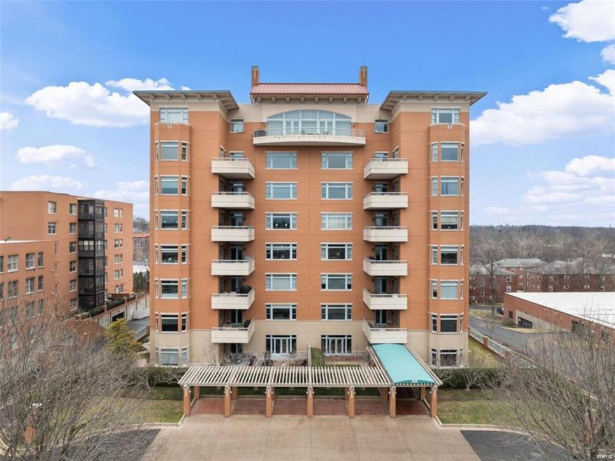 Experience luxury living in this spacious three-bedroom condo at The Residence—one of Clayton’s premier full-service buildings. Enjoy a bright, open floor plan with 10' ceilings, elegant moldings, hard wood floors through out, and a chef’s kitchen featuring marble countertops, generous storage, and a charming breakfast nook. The expansive primary suite boasts a professionally designed walk-in closet and an elegant ensuite bath, while the second bedroom offers its own private bath. Additional highlights include a den/office, guest powder room, and in-unit laundry. The covered patio gives a beautiful East facing view. Exceptional amenities include a 24-hour door attendant, stylish lobby, elevators, fitness and party rooms, two climate-controlled garage parking spaces, and a resort-style inground pool. All perfectly located near downtown Clayton, fine dining, shopping, and major highways. This is a can’t miss condo opportunity. Location: Business Park, Corner Location