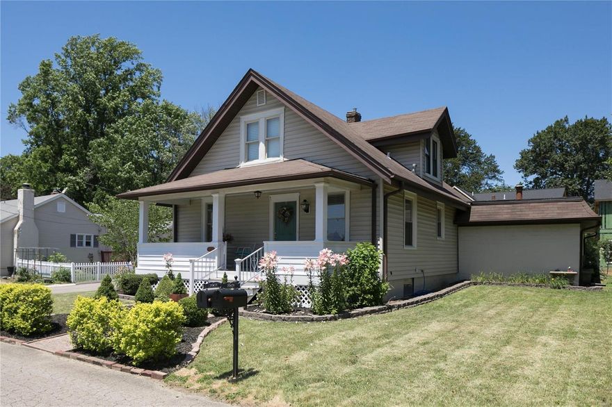 Charming neighborhood, charming home. Driving up you don’t realize the extent of the property. 2 porches, huge 2-car garage, separate office. Beautiful enclosed courtyard. Large garden fountain, beautiful centerpiece on the patio. This 3 bedrm-2.5 bath home is updated & spacious. Total living area is 3,216 square ft. Main floor master is 30x16! A private wing unto itself. Opens out to patio. 2 spacious bedrms upstairs. Lots of closet space. Updated full bath. Clean, dry basement w cedar rm, not a closet! Adjacent to Chaminade School & Pillar Elementary is great opportunity for potential walks to school. Chris’s Steakhouse, the finest. Grasses classic Italian. The Shack, breakfast any time. All a stones throw. The Frontenac Racquet Club. Walkable community! New homes thruout. Improvements prevail. Central location, easy access to highways. Travel anywhere in minutes. 1 yr HWA Gold Home Warranty. Great investment for Frontenac & Ladue schools! Thank you!