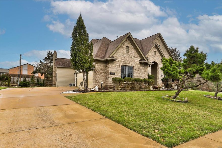 Beautiful 1.5 story six bedroom executive home with a two story marble entry. This property offers a great location to two major interstates and four major hospitals. Main floor master suite, hearth room with wood burning fireplace, two story great room with gas fireplace, dining room, study, powder room, breakfast room, awesome kitchen, large laundry room, composite deck and three car garage make up the main level.  The upper level offers jack n jill bedrooms and a third bedroom.  The lower level media room, game room,  "L" shaped wet bar, stone fireplace, two additional bedrooms and a full bath offers a great entertainment area and living area with a walkout.  The upgraded features of dentil molding, crown molding, chair railing, ceiling medallion, architectural pillars and chandeliers offer great accents to this luxury home.