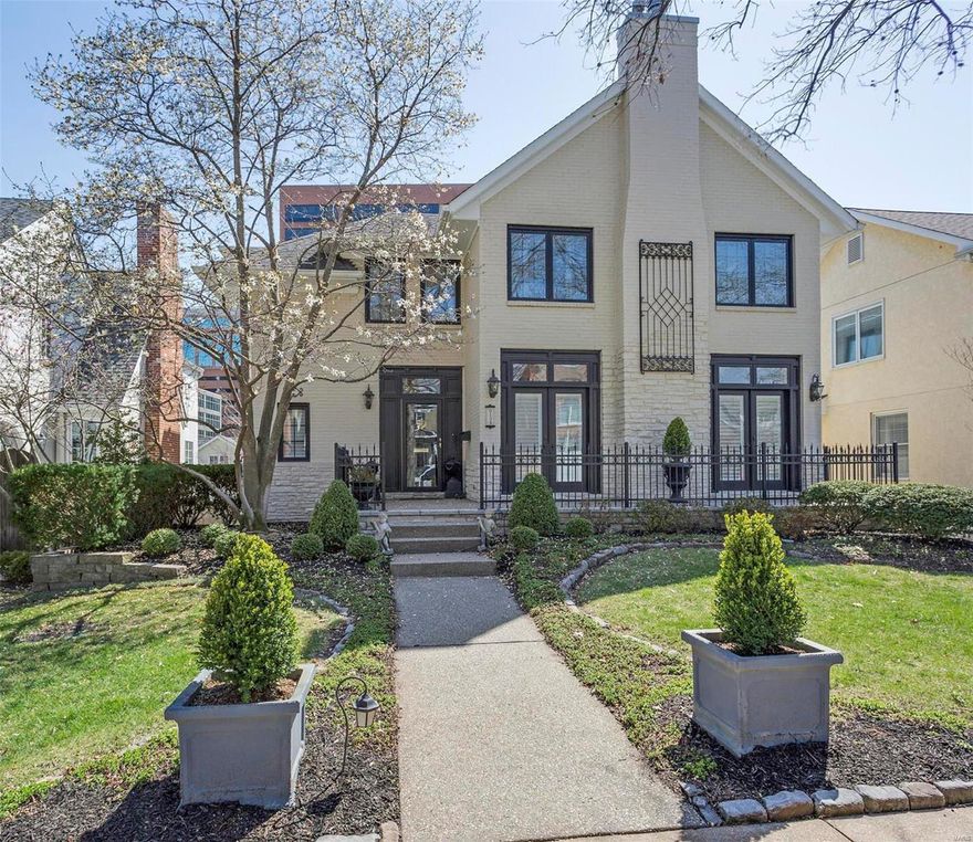 Showings begin Fri 4/20.QUALITY,LOCATION at its BEST! Stunning 2-story home in Desirable Clayton Gardens.10' ceilings on first floor with crown moldings, coffered ceilings in 1/2 bath & DR. Custom millwork and cabinetry throughout.Plantation shutters.Stunning LR has fpl and french doors. Family room w/ fpm & custom book cases. Sliders to custom deck with Azek floor and metal detail with pergola, fan and electronic shade.Special ceiling under deck for 3rd car. Gourmet Kitchen with customized cabinetry,subzero, granite counter tops.  Accessible elevator for all 3 floors.4 gas fireplaces. Large Master bdrm suite w/ fireplace,2 walk-in closets w/ built-ins.Master bath has large marble shower & jetted tub w/ many cabinets. One of the bdrms on 2nd floor is used as a study but can easily be a bedroom. Media room in the basement has a murphy bed. Rec Rm has wet bar, wine refrigerator, ice maker. Access to beautifully landscaped fenced back yard w/ hot tub. Electronic gate. Come tour this gem!