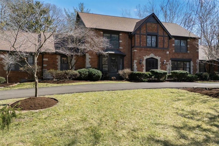 Welcome to this stately brick Tudor in sought after Pinehurst Estates. Set on a beautifully landscaped 1-acre lot, the home boasts 5 beds/7 baths. Enter the two-story foyer w/ large dining room, inviting living room & family room w/ custom moldings & wet bar. Private home office offers a quiet retreat. The main floor features a sprawling primary bedroom suite with two walk-in closets, sunken tub, & dedicated dressing area. The eat-in kitchen opens to a generous enclosed porch overlooking the property, featuring a wood-burning fireplace ideal for year-round enjoyment. Upstairs, find 4 generously sized bedrooms & two Jack & Jill bathrooms. The stunning grounds include a large saltwater pool w/ waterfall & charming gazebo, perfect for enjoying the changing seasons. Additionally, the property includes an attached 3-car garage. Located in the award-winning Parkway Central School District, this home truly offers the best comfort, functionality & serene outdoor spaces.