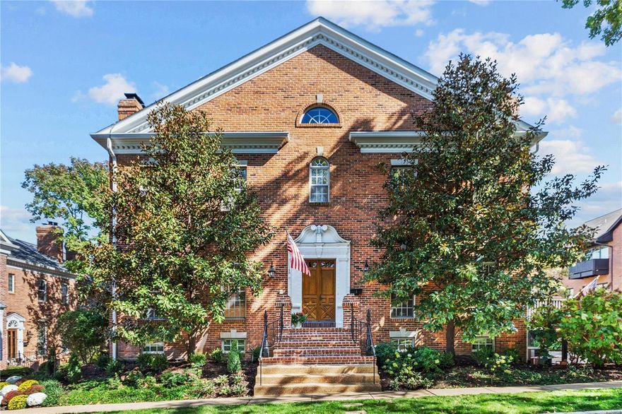 If the ease of condo living, w/proximity to Downtown Clayton, plus an elevator to 3 levels – sounds compelling, this condo will be captivating. Beautifully tended common gardens are the 1st inkling of the caliber throughout. Upon entry – the ambiance of luxury is evident - 10 ft ceilings on the main, molding detail & an open floorplan plus large windows throughout, provides an idyllic backdrop for easy living & entertaining. The LR opens to a DR characterized by recessed lights & bay window. The kitchen w/granite counters, center island, 6-burner gas Jenn Air stove, X2 ovens, & a spacious breakfast rm-opens to a balcony, providing a perfect spot for outdoor dining & leisure. A family rm w/wet bar & main level powder room completes the main. The 2nd floor offers a main bedroom suite w/a large bathroom & ample closet space. Additionally, beds 2, 3 and a 2nd full bathroom comprise the 2nd floor. The LL offers a wine storage area, rec room, full bathrm, laundry rm & 2-car attached garage. Location: End Unit