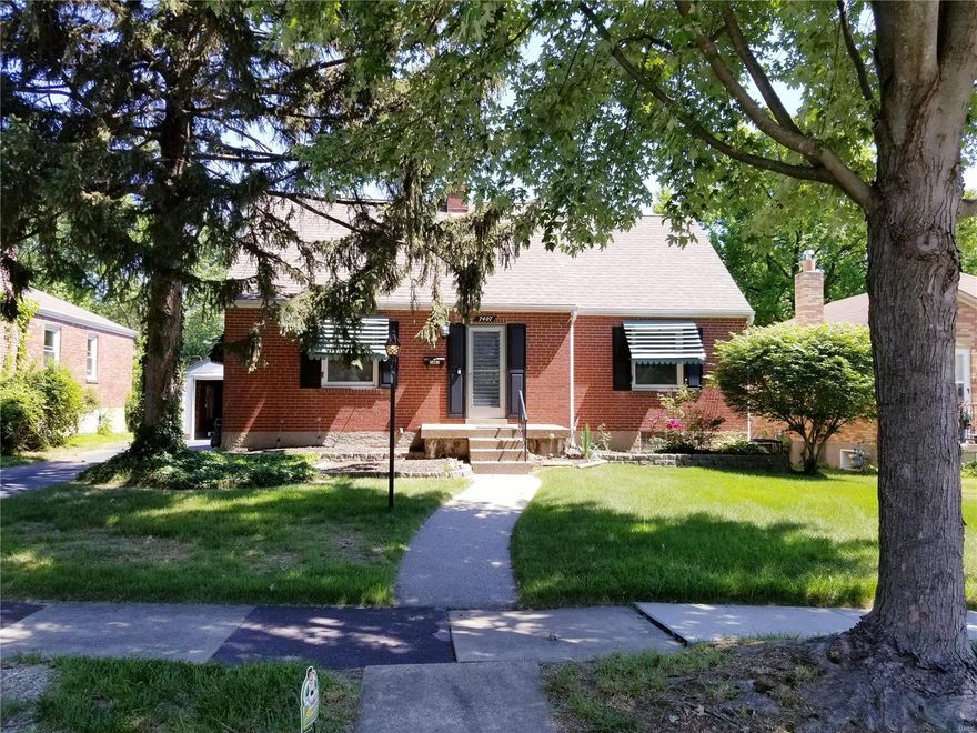 Lovely all brick home in park like setting. Property sits on an 8100 square foot, beautifully landscaped lot. On one end of the street, you will find a prominent golf course and at the other end you will find a park. Property is spacious and boast 4 bedrooms, 2 baths, a wood burning fireplace, hardwood floors, and multiple family recreation space. There is an abundance of windows which offer plenty of natural lighting. The living and entertaining areas are expanded with the addition of the partially finished walk out basement, level fenced yard, and brick patio. Shelter your vehicle in the detached garage. Space for all your lawn equipment and other extra personal property can be stored in the oversized shed. Owner has priced the property so that buyer can update and make it their own.