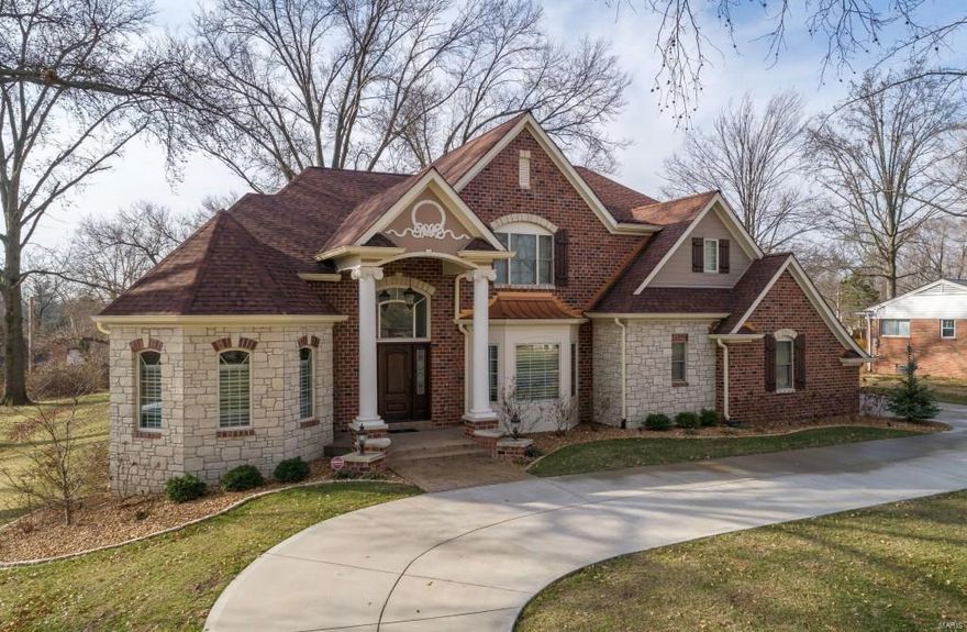 Custom 1.5sty, on nearly half-acre, 4 Bd/4.5 Bth w/6000 sqft of living spc. Octagonal Den w/turret ceiling & French doors; Dining Rm w/marble floors & elegant chandelier; Great Rm w/15 ft ceilings, fireplace & archways open to Kitchen w/custom cabinets, granite, custom backsplash, 2 -tier island, breakfast bar, pantry & SS appliances. Breakfast Rm leads to cozy Hearth Rm w/see-through fireplace & doors to porch. Coffered Master Ste w/Sitting Rm, walk-in closet & luxury Bth w/air-jet massage tub & custom shower. Stylish Powder Rm, convenient Mud Rm & Laundry Rm w/custom built-ins. Open staircase leads to 2nd Flr w/Loft area & 3 Bds w/walk-in closets! Fantastic LL w/deep pour, Rec Rm, Exercise Rm, Bth & tons of storage. Highlights: custom moldings/millwork, closet organizers, O/S 3-car garage, zoned HVAC, alarm & sprinklers. Relax outside on the awesome covered porch & admire the private, level yard. Great location–close to shops, parks & hwys! Additional Rooms: Mud Room