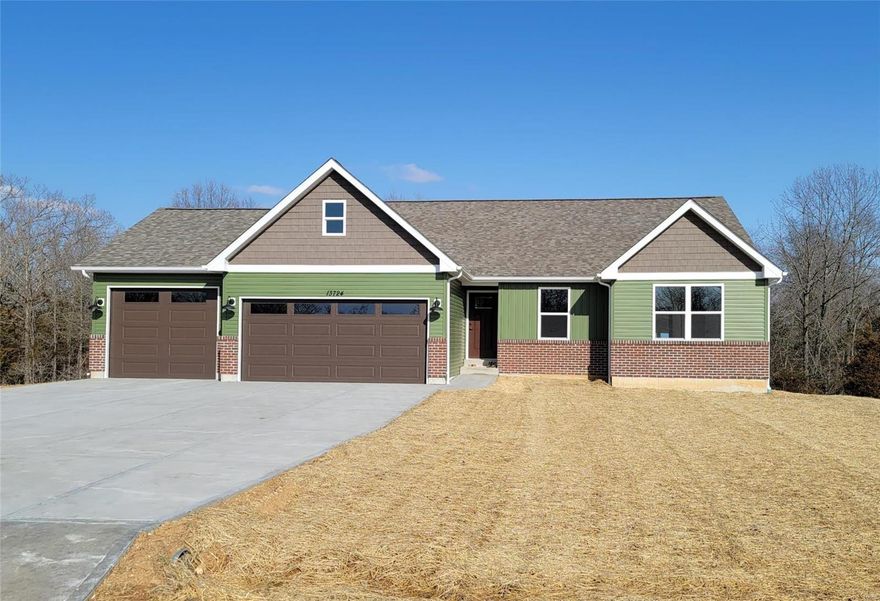 Check out the brand new paved road, looks amazing!!  Custom Ranch Home TO BE BUILT on awesome 4 acre lot!! Just released, you can now build on this private street of 4 acre lots. Only 4 lots remaining right now.  Please NOTE: This home is to be built, so you can still choose all your colors! We do have a similar models you can see in Hillsboro.  Large ranch home w/3 car garage, partial stone or brick front, vaulted ceilings, white doors & trim, main floor laundry, kitchen island, stainless steel appliances (stove, dishwasher and micro) open stairway w/iron spindles, large master bath with separate tub and shower with double vanity, entry foyer & hallway, rough-in for full bath in lower level, walk-out basement.  Better hurry, these won't last!!   Another quality home by Wil-Build Construction!  More plans available, or bring your own, we can build other custom homes.