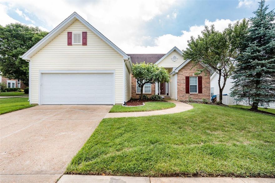 Check out the real definition of Move-In-Ready; Low maintenance, Outstanding open floorplan, bright and welcoming. Right off Olive blvd and Wellesley, you are welcomed to this 3-bed, 3-bath corner lot home where high vaulted ceilings and bay windows are just some of the features  that are sure to impress you. Additional finishings include finished LL Rec room, 2 bonus rooms can be use for Gym/Office & a full bath; A lovely patio, woodburning fireplace, attached 2 car garage, stainless steel appliances, hardwood floors, a very spacious primary suite with separate bath and shower and closets galore! Nested in a quiet well-kept neighborhood, this home is conveniently located, and is just steps from Schnucks grocery store, US Bank, and interstate 64. Ready to call 801 Wellesley your new home? Schedule a viewing today!