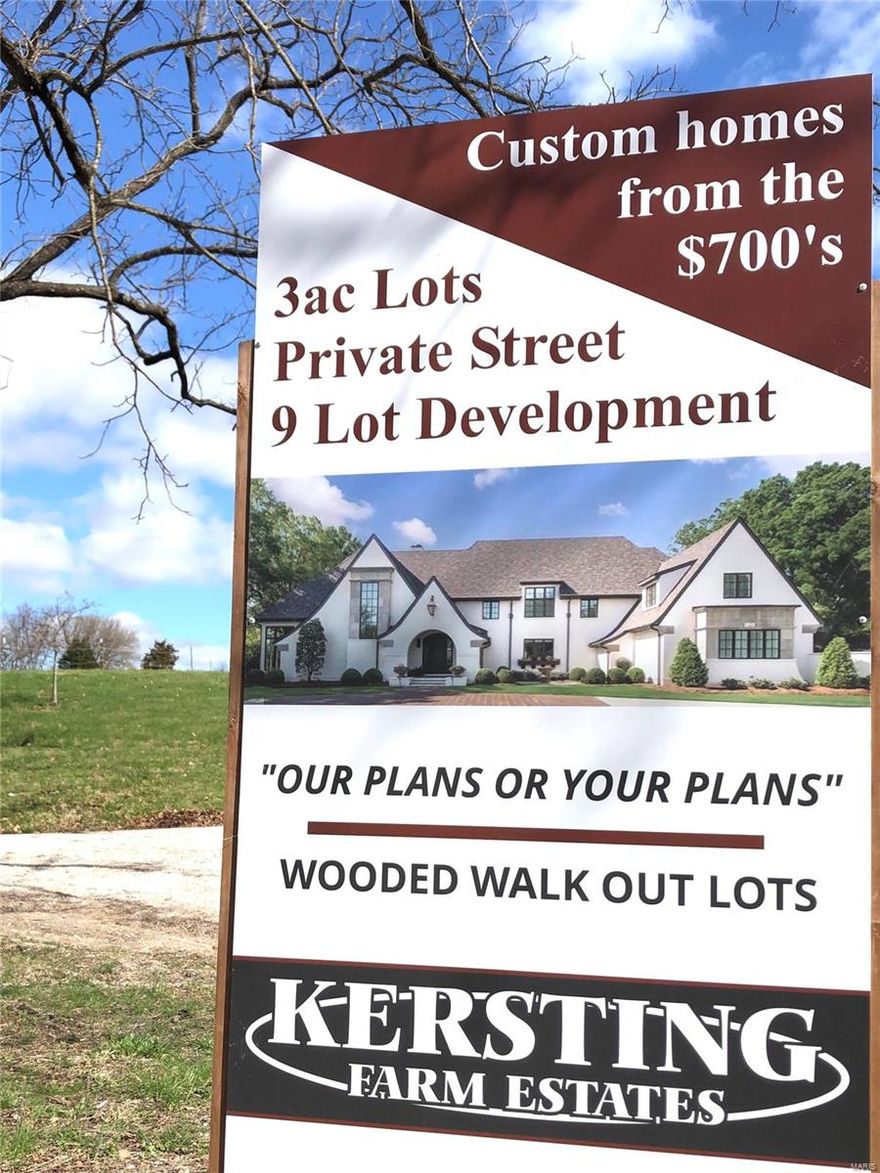 New One-of-a Kind development in the sought after township of Josephville approx 2 miles from Hwy 70. This 9 lot development offers 3 acre lots in an upscale custom home community (from the $700k’s) that gives you privacy and a country setting yet close to shopping, restaurants, etc. Streets are private. Bring your plans or use ours. Lots starting at $170k Additional Rooms: In Platted Subdv.