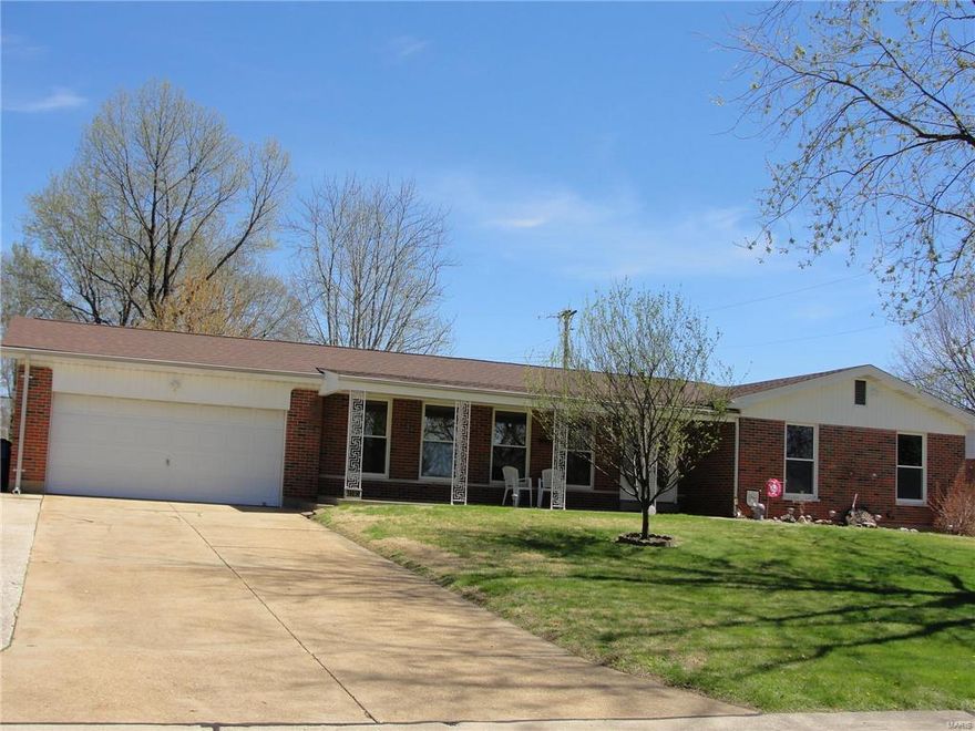 Well-built Brick ranch on a level, fenced, walkout lot with a shed, 38 x 14 concrete patio, sidewalk around home, motion & sensor lights!  Some  6 inch Gutters,Siding, Soffits & Fascia too! Spreadout here! Spacious Living Room/Dining Room Combination. Updated Kitchen 4 yr. Family Room with patio door to entertaining-size patio & yard. Relax in this fabulous 3 Season Room 21 x 20 opens to patio, too. Four bedrooms, 2 full baths on main floor. Two car attached garage.  Finished, walkout  Lower Level with Rec Room, Kitchenette (exclude refrig in LL), 4 addl bonus rooms, bath and 31 x 13 Storage/Laundry area. Many updates:  2016-
Painted all Main Floor Bedrooms, motion lights, 2015 - Oven, gutters.  2013 - Roof replaced, glass tinting, carpet & Levolor blinds in Liv. Rm/Din. Rm. carpet bsmt steps & room, awning, rail & fence around steps. 90+ Energy Efficient Furnace & Air Conditioner.
1 yr HSA Home Protection Plan for Buyer! Additional Rooms: Sun Room