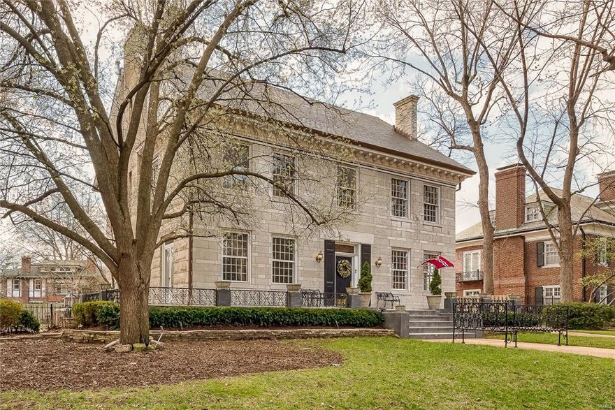 The EXCEPTION is always the one you want. While all of Saint Louis raves about the virtues and beauty of Westmoreland and Portland
Places, many lament that the homes are just too large. Here sits the perfect mix of provenance, location and manageable size! Incredibly, this home was rehabbed by Maritz and Young! If you've visited before, you must come back and see the improvements! Charming art deco flourishes and an open floor plan create a home that is equal measures elegant and homey. The living room with centered fireplace, built-ins and views in three directions overlooking the expansive lawn is incomparable! The dining room with fireplace offers the perfect setting to tell secrets over your favourite wine and dinner. Recent kitchen rehab and addition are Chef worthy and include a perfect expansion space for the kids or your partner/spouse to do their homework while you're cooking. Grand master getaway with stunning bath and closet. Carriage house for guests. LL office/play space.