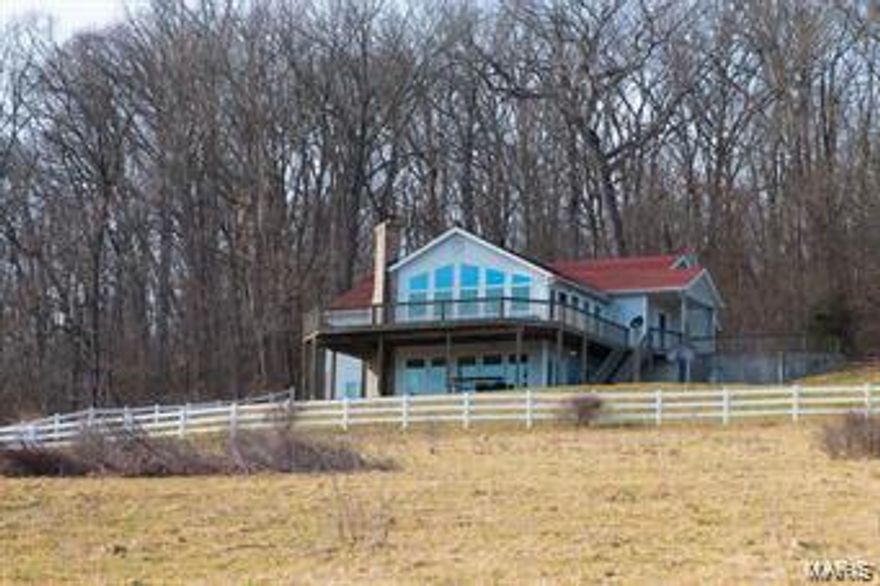 Beautiful property on the Gasconade River. This is a hunter/sportsman's dream. This property has beautiful rolling hills with Irish creek - a spring fed creek that never freezes completely. It follows through the entirety of the property eventually running into the Gasconade River. HUNTING, FISHING, HIKING, KAYAKING, TRAIL RIDING, HORSEBACK, or your favorite ATV/UTV. Gorgeous 6 bedroom /3 bathroom home with amazing views on two levels. Sit out on your deck in the morning and watch the bald eagles while listening to the year around creek flowing. This home could easily be a hunting lodge or resort that sleeps 20. Two open living areas , each with fireplaces. The large mechanical room with 9' ceiling has plenty of storage space.
4,200 square feet of living space available to spread out or have lots of guests join you. Want to turn in to a money making business - come see the opportunities! (ATTENTION THE HOUSE AND 70 ACRES IS UNDER CONTRACT) THE REMAINING TRACTS WILL BE SOLD SEPARATELY. SpecialListingConditions: Short Sale