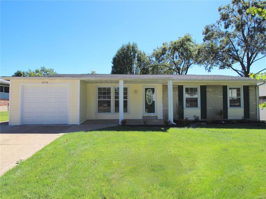 Welcome home to a charming 3 bedroom, 2 bathroom, oversized ranch with an extra deep 1-car garage! The open foyer wows with new entry door, a coat closet, & ceramic tile that ushers us into the home with new carpet, fresh paint, new ceiling fans throughout, & refinished wood floors. The gi-normous Kitchen/Dining area is updated with new flooring, counters, backsplash, stainless steel appliances & features 2 pantries. The master bedroom is also oversized with a large master bath show casing modern tile work, a linen closet, & a walk-in shower.  The main floor is rounded out with 2 additional bedrooms, both with new ceiling fans, & an oversized guest bath the is sure to impress with more custom tile work & 2 linen closets.  The expansive yard is completely fenced & features a patio.  The basement is a super clean unfinished area. Don’t forget to check out the neighborhood; it is literally only blocks away from the Rec Center, Koch Park, the water park, & many other amenities.