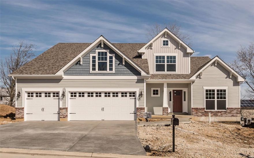 FOR COMP PURPOSES ONLY.  New construction Heritage 1.5 Story with 4 bedrooms, 4.5 baths and 3-car garage.  Features include 42 inch cabinetry, granite counter tops, hardwood flooring, ceramic tile in bathrooms, stainless appliances, upgraded plumbing fixtures, cultured marble shower walls, open stairway to lower level, zoned heating and cooling, 2 air cleaners, adult height vanities, upgraded windows in 2-story great room, custom paint colors, can lighting and other upgraded lighting, adult-height vanities, upgraded closet shelving, upgraded front elevation and front door.  Lower level is finished with a rec room, sleeping area, office, wet bar and full bath.  Upper level has 3 bedrooms, a full hall bath and a jack-n-jill bath.  Walk out basement and 12x12 deck.