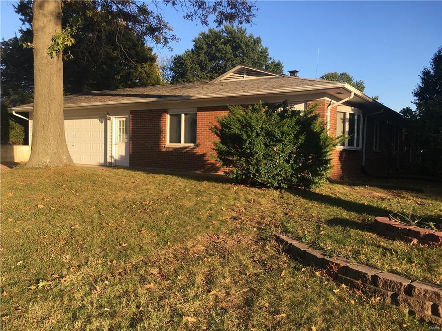 Great Opportunity for a Primary Owner or Investor. Having over 1800 sq feet of possible prime real estate makes this one so unique you don't want to pass it up.  Situated on a corner lot you will find a 3 Bed Room 1 Bath with an additional adjoining 2 Bed Room 1 Bath apartment.  This can easily be turned into a single family residence with an in-law quarters.  The 3 Bed room has an oversized 2 Car Garage with plenty of storage for a toy or two.  The 2 Bedroom would be great for an in-law or renter from the nearby Lindenwood College.  1224 Cunningham is close to shopping, schools, churches, and highways.  Literally getting 1 houses in St. Charles for the price of one...What can anyone else ask for!  The family is selling the home as-is. Very very rare opportunity..each home has its own address.