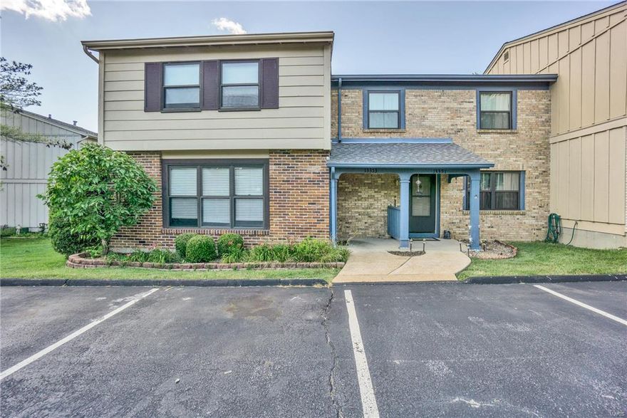 2 story town home in Hidden Meadow with many updates! New carpeting 6/2017 in the spacious living room featuring a triple window, fireplace with tile surround and wood mantle, and an open spindle staircase. The kitchen has new wood laminate flooring 6/2017, white cabinetry and appliances, updated fixtures and countertops and plenty of room for a dining table. A glass slider takes you out to a deck overlooking a large back yard and treed common area. Upstairs is a master bedroom suite with new carpeting 6/2017, walk-in closet and full bath. Two additional upstairs bedrooms each with wood laminate flooring and another full bath complete the upper level. Full basement with lots of room just waiting for your finishing touches! New HVAC in 2016. Subdivision pool, clubhouse and tennis. Great location, this home is truly move in ready! Location: End Unit