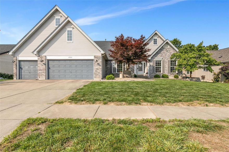 Beautiful atrium ranch ready to be your home in the high desired Silver Lakes Estates community.  Great private lot backing to woods with newer wood fencing.  Exterior includes new roof, just installed! Enter the home to an open dining room and living area with cathedral ceiling, gas fireplace and new atrium windows with amazing views.  Big open kitchen with breakfast bar and hearth room.  Master Suite has new carpet flooring and master bath with double sink vanity, shower and separate tub.  A convenient main floor laundry with access to the 3 car garage.  Main floor includes two bedrooms and a hall bath.  The finished basement area has large rec area/family area with wet bar, fourth bedroom, full bath and a large storage area.  Subdivision amenities include pool, clubhouse, lake, snow removal and common grounds.  This is a move-in ready home waiting for you!  Professional photos of exterior and interior to be entered by 05/26.